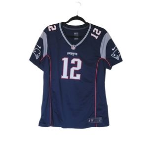 NFL Patriots Women's Jersey Blue Size XL